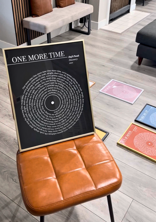 Daft Punk "One More Time" Record Art