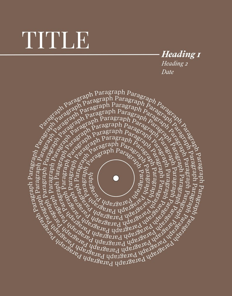 Lyric Record Art (Weddings & Anniversaries)