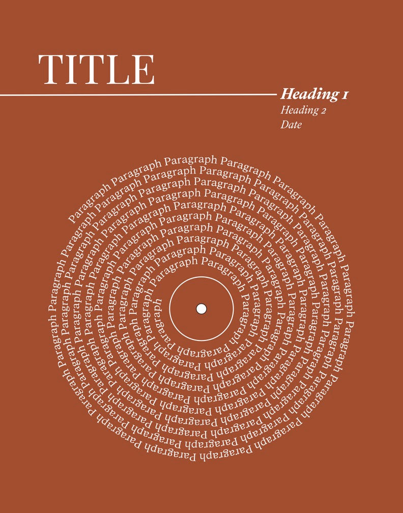 Lyric Record Art (Weddings & Anniversaries)