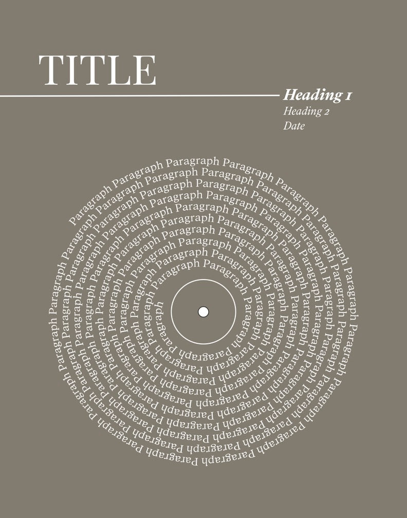 Lyric Record Art (Weddings & Anniversaries)