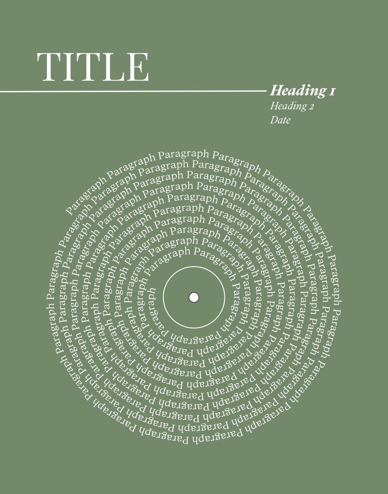 Lyric Record Art (Weddings & Anniversaries)