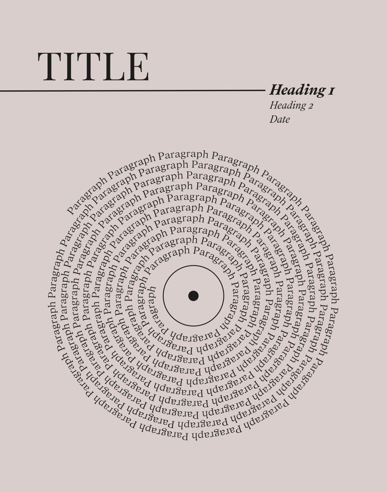 Lyric Record Art (Weddings & Anniversaries)