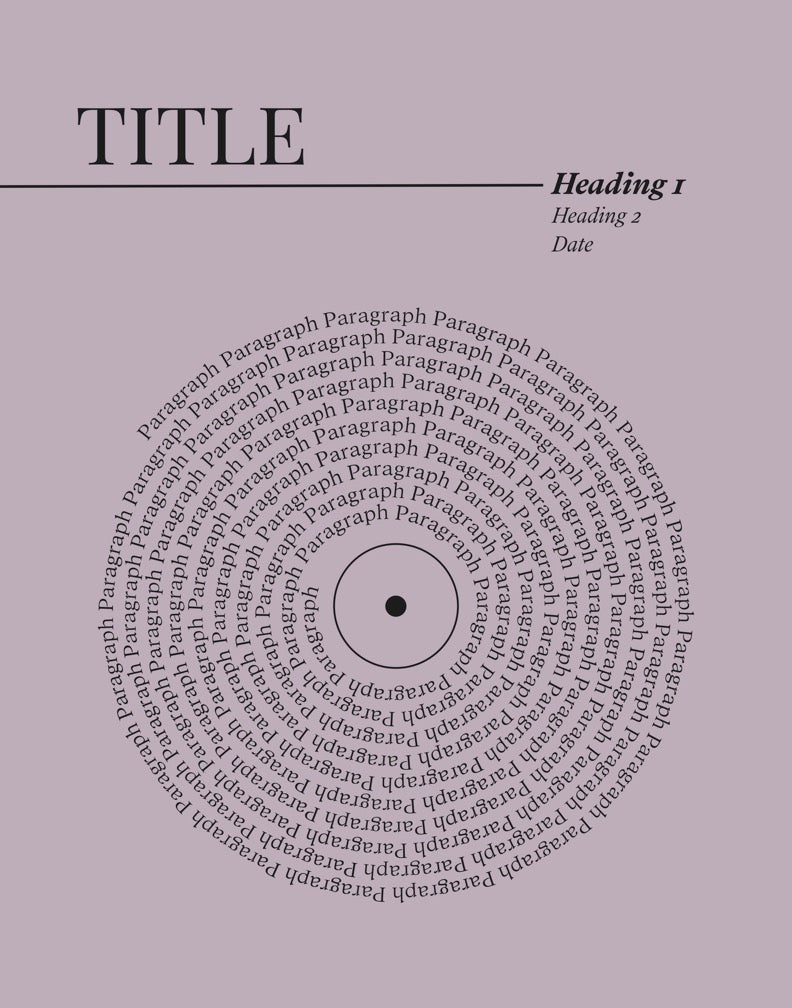 Lyric Record Art (Weddings & Anniversaries)
