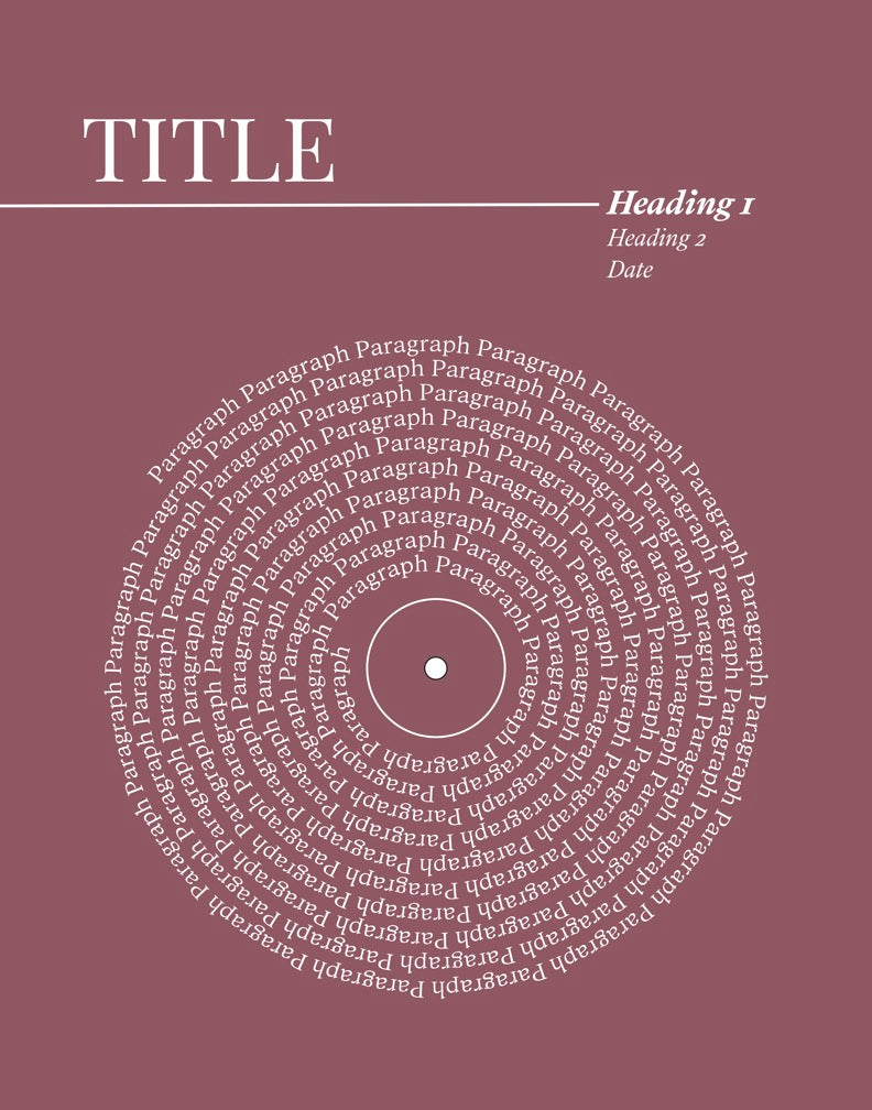 Lyric Record Art (Weddings & Anniversaries)