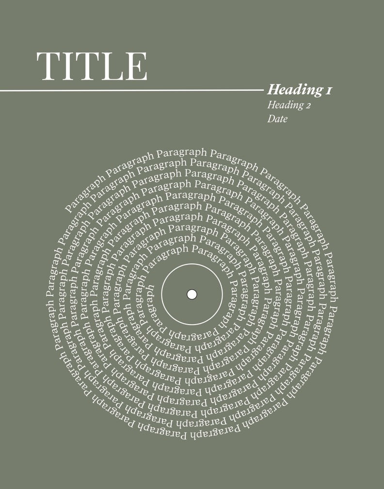 Lyric Record Art (Weddings & Anniversaries)