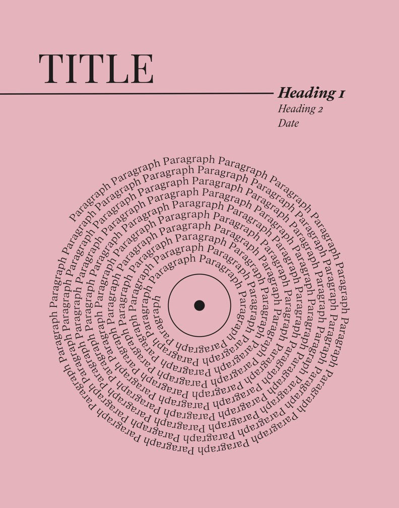 Lyric Record Art (Weddings & Anniversaries)