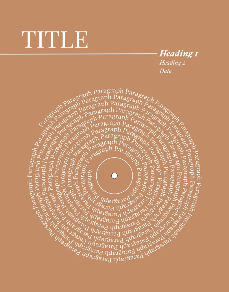 Lyric Record Art (Weddings & Anniversaries)